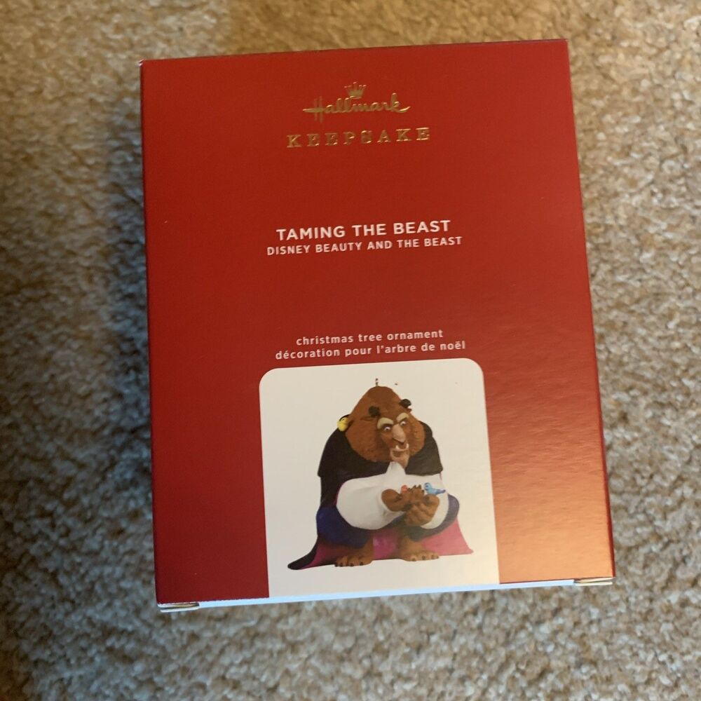 2020 Hallmark Taming the Beast Limited Ornament - Disney Beauty And Beast New